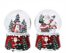 CARILLON PALLA DI NEVE FIGURE NATALIZIE 10 CM 1 PZ ASSORTITO