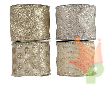 NASTRO COLORE LINO NATURALE 2 ASS. 6,3X270 CM