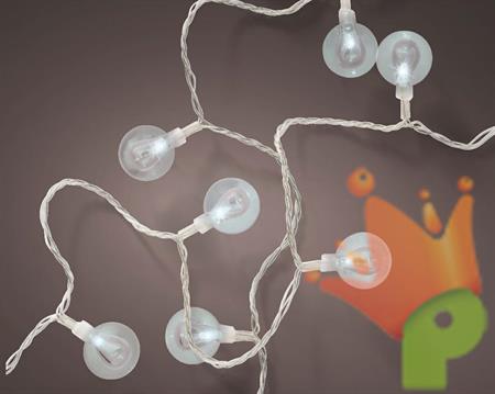 LUCI DI NATALE CHERRY XL 60 LED BIANCO FREDDO 9 MT 8 GIOCHI