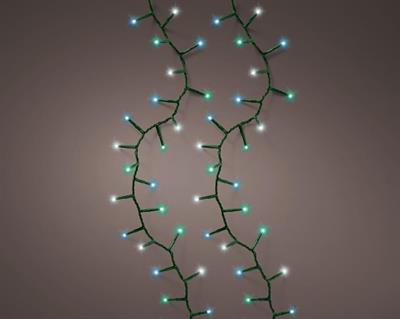 LUCI DI NATALE COMPACT 1000 LED BIANCO FREDDO + BLU + ACQUA