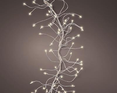 LUCI DI NATALE A GRAPPOLO 480 MICROLED BIANCO CALDO 3MT 8 GIOCHI