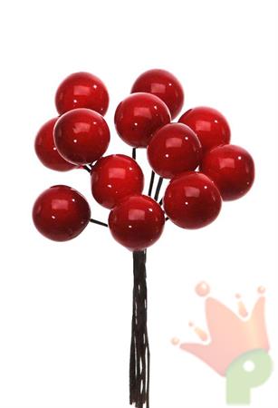 GRAPPOLO BACCHE ROSSE 12 PZ 1,5 CM