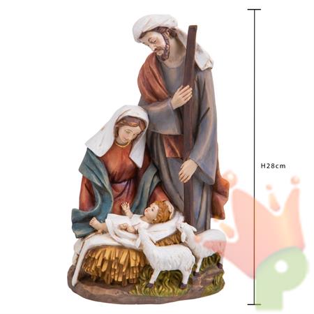 NATIVITA' IN RESINA H.28 CM
