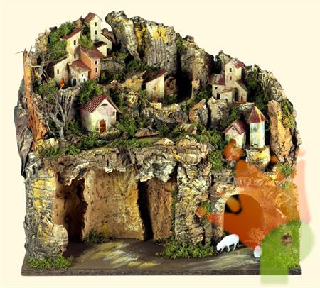 PRESEPE CON LUCI 45X30X38 CM