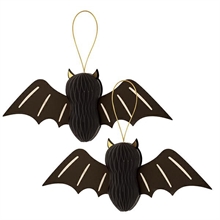PIPISTRELLI IN CARTA CON DETTAGLI ORO 110 GR 256 CM 2 PZ