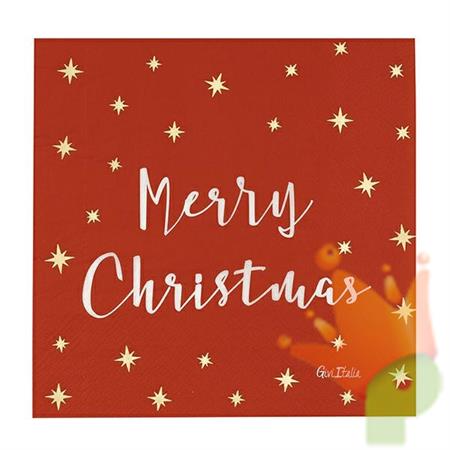 TOVAGLIOLI MERRY CHRISTMAS STARS 3 VELI 33X33 16 PZ