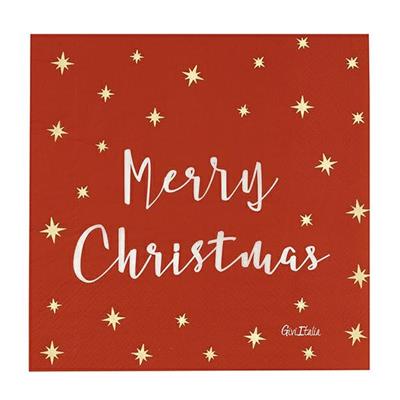 TOVAGLIOLI MERRY CHRISTMAS STARS 3 VELI 33X33 16 PZ