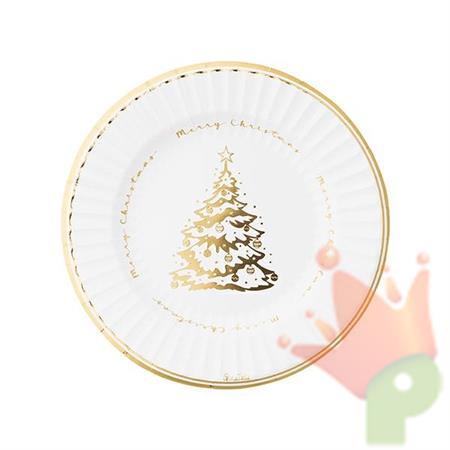 PIATTI IN CARTA MERRY CHRISTMAS TREE 23 CM 8 PZ