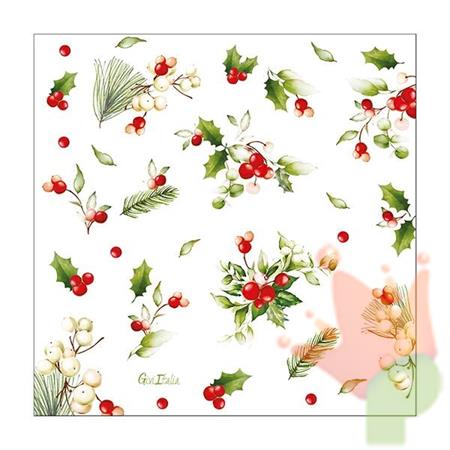 TOVAGLIOLI CHRISTMAS GREETINGS 33X33 CM 16 PZ