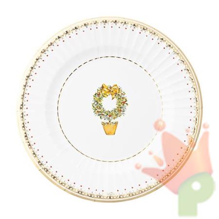 PIATTI NATALIZI JOYEUX NOEL 8 PZ 27 CM