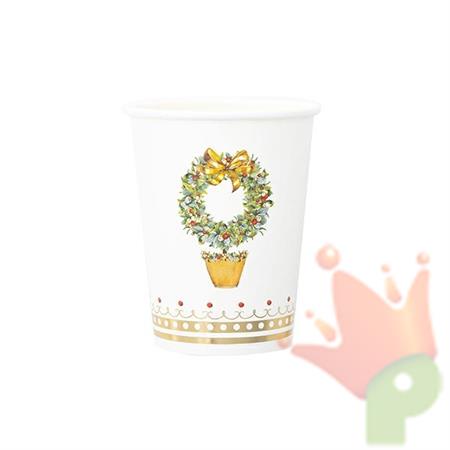 BICCHIERI NATALIZI JOYEUX NOEL 250 CC 8 PZ