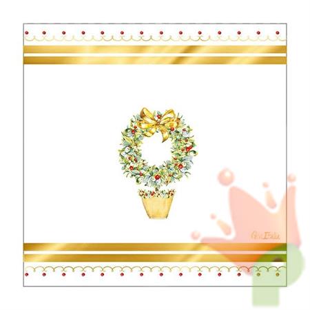 TOVAGLIOLI NATALIZI JOYEUX NOEL 33X33 CM 16 PZ