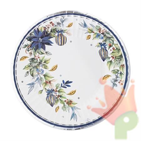 PIATTI BRIGHT CHRISTMAS 27 CM 8 PZ
