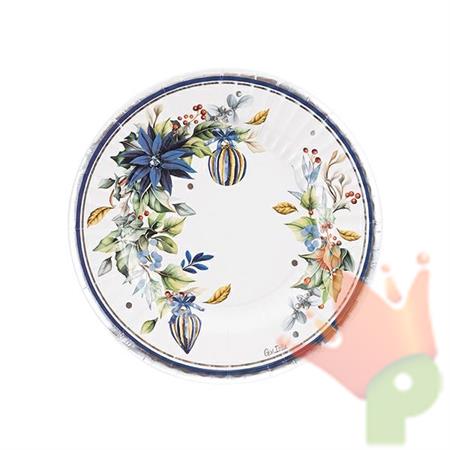 PIATTI BRIGHT CHRISTMAS 8 PZ 21 CM