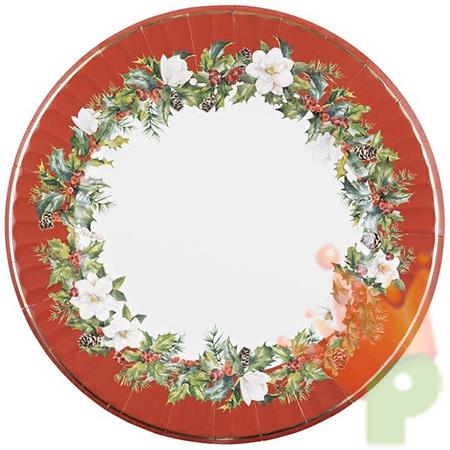 PIATTI BUON NATALE 33 CM 6 PZ