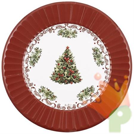 PIATTI CHRISTMAS POTTERY 33 CM 6 PZ