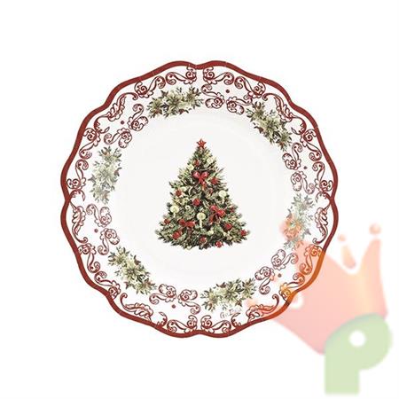 PIATTI CHRISTMAS POTTERY 21 CM 8 PZ