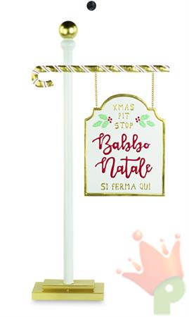 INSEGNA BABBO NATALE 57 X H.112 CM