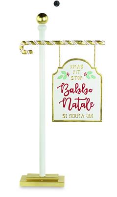 INSEGNA BABBO NATALE 57 X H.112 CM