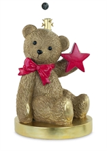 BASE PER ALBERO DI NATALE ORSETTO ORO 63 CM