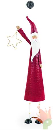 BABBO NATALE CON STELLA LED H.53,5 CM