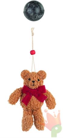 ORSETTO CON FIOCCO ROSSO DA APPENDERE H.11 CM