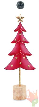 ALBERO IN METALLO ROSSO H.41 CM