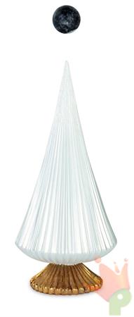 ALBERO PLISSE' BIANCO H.33 CM