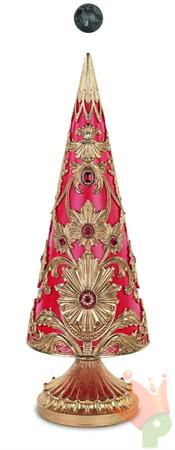 ALBERO BAROCCO ROSSO H.50,5XD.18 CM
