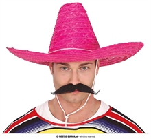 SOMBRERO MESSICANO ROSA 50 CM