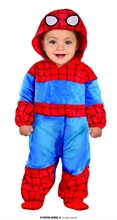 COSTUME SUPEREROE SPIDERMAN BAMBINO TG. 2/3 ANNI