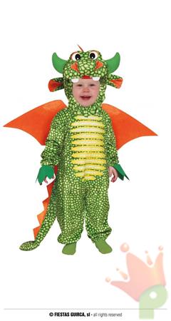 COSTUME BABY DRAGO BAMBINO TG. 12/18 MESI