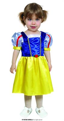 COSTUME PRINCIPESSA BIANCANEVE BAMBINA TG. 2/3 ANNI