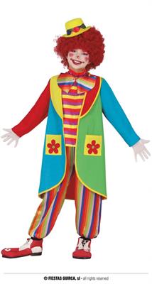 COSTUME PAGLIACCIO CLOWN BAMBINO TG. 3-4 ANNI