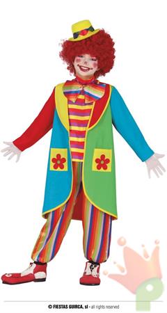 COSTUME PAGLIACCIO CLOWN BAMBINO TG. 5-6 ANNI