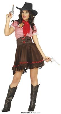 COSTUME SEXY COWGIRL ADULTA TG. 42/44 L