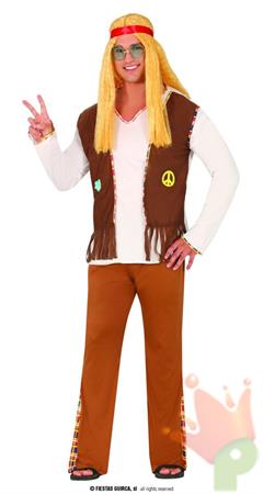 COSTUME HIPPIE FLOWER ADULTO TG.46-48 S