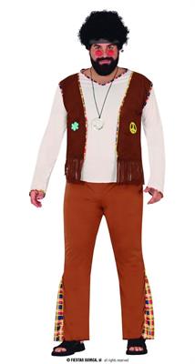 COSTUME HIPPIE FLOWER ADULTO TG.54-56 XL