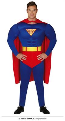 COSTUME SUPER EROE SUPERMAN ADULTO TG.M