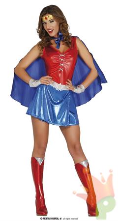 COSTUME POWER WOMAN WONDER WOMAN ADULTA TG.36-38 S