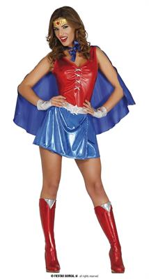 COSTUME POWER WOMAN WONDER WOMAN ADULTA TG.36-38 S