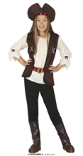 COSTUME PIRATA DEI SETTE MARI BAMBINA TG.5-6 ANNI