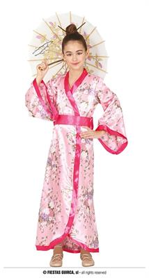 COSTUME GEISHA KIMONO BAMBINA TG. 10-12 ANNI