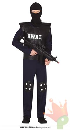 COSTUME POLIZIOTTO SWAT BAMBINO TG.14-16 ANNI