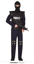 COSTUME POLIZIOTTO SWAT BAMBINO TG.14-16 ANNI