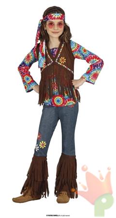 COSTUME HIPPIE BAMBINA TG. 10-12 ANNI