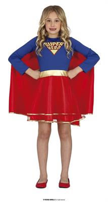 COSTUME SUPEREROINA BAMBINA TG. 7-9 ANNI