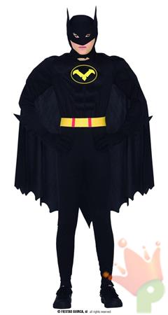 COSTUME SUPEREROE NERO BATMAN BAMBINO TG. 14-16 ANNI