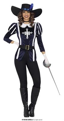 COSTUME MOSCHETTIERE DONNA ADULTO TG.42-44 L