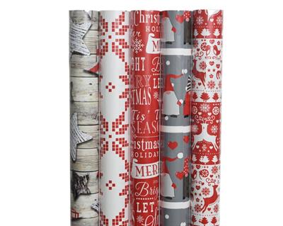 CARTA REGALO A ROTOLO DECORAZIONI NATALIZIE ASS.70X200CM